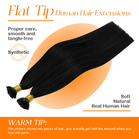 Sunny Hair 18 Inch Flat Tip Hair Extensions in packaging