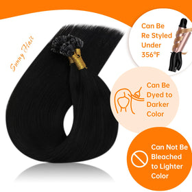Sunny Hair 18 Inch Ktip extensions displayed in packaging