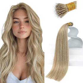 Sunny Hair 18 Inch Nano Bead Extensions front view