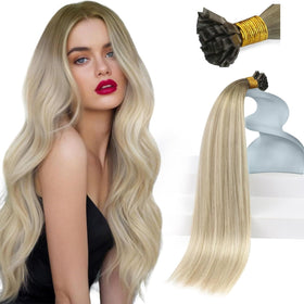 Sunny Hair 20 Inch Flat Tip Hair Extensions front view