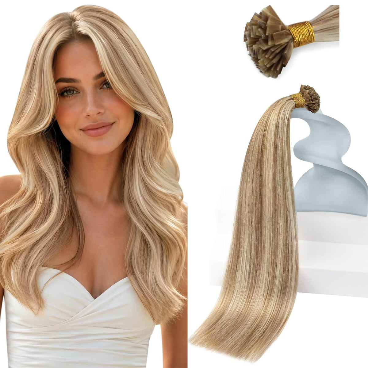 Sunny Hair 20 Inch Flat Tip Hair Extensions pack front view