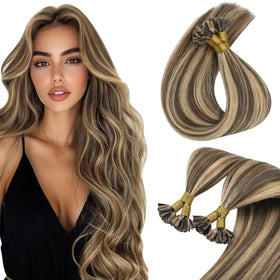 Sunny Hair 20 Inch K Tip Real Human Hair Extensions front view