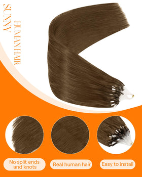 Sunny Hair 20 Inch Micro Bead Hair Extensions Light Brown package