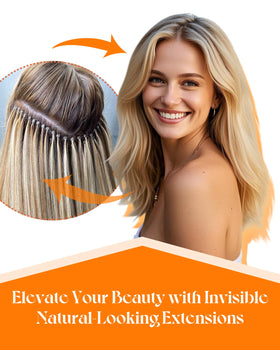 Sunny Hair 22 Inch extensions showing the gentle application tool