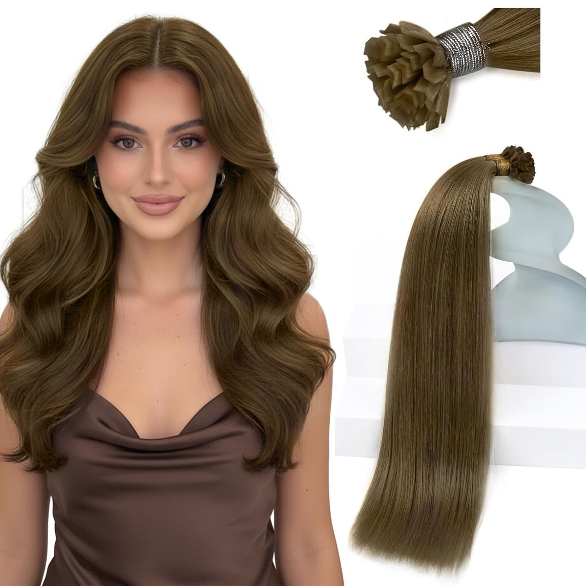 Sunny Hair 22 Inch K Tip Hair Extensions front view