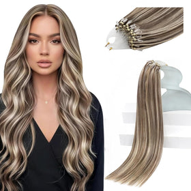 Sunny Hair 22 Inch Micro Bead Hair Extensions front view