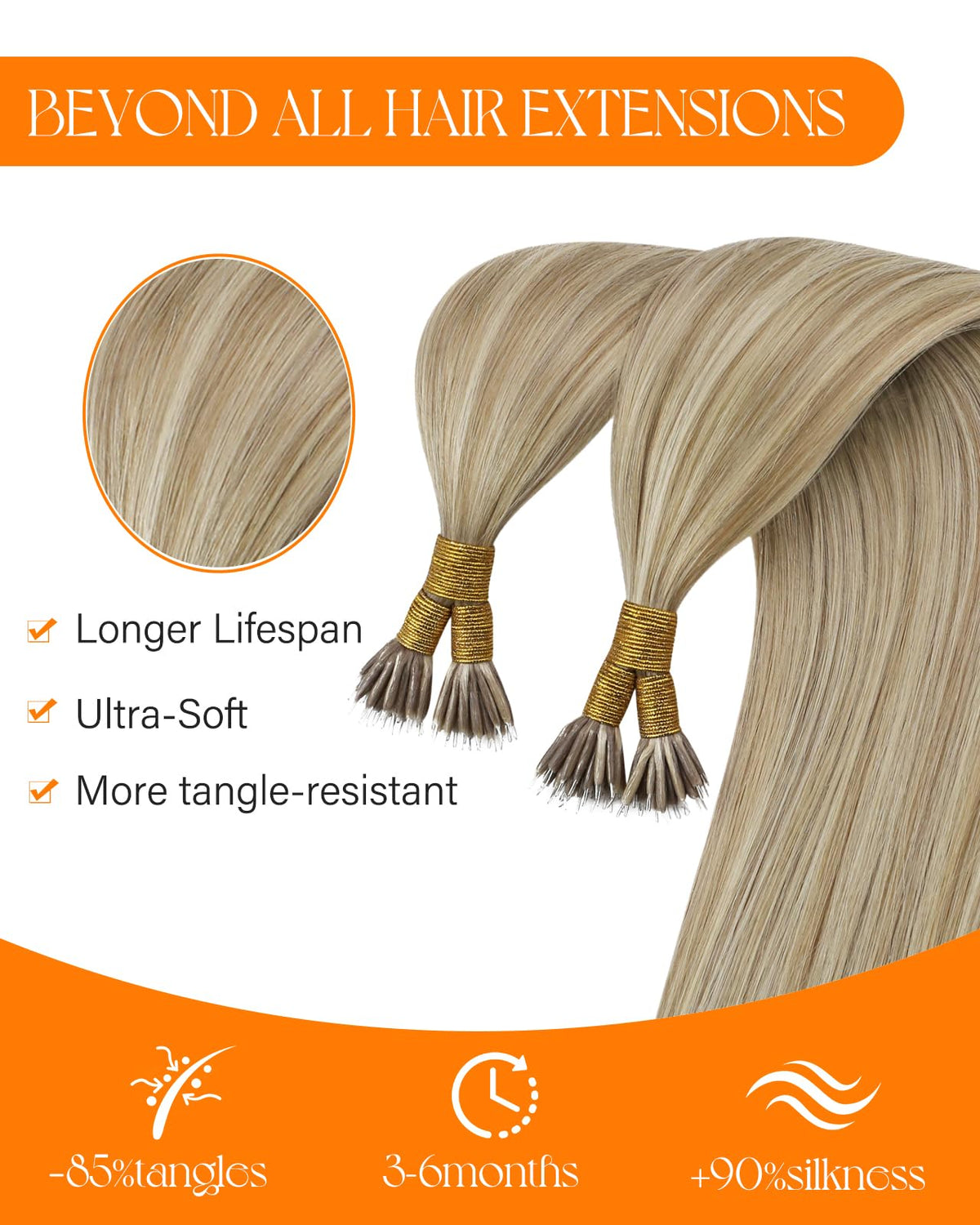 Sunny Hair 24 Inch extensions styled in a ponytail