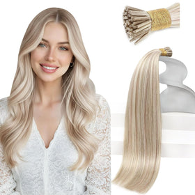 Sunny Hair 24 Inch I-Tip Human Hair Extensions front view