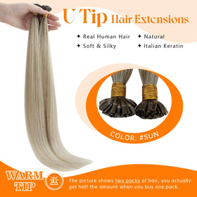 Sunny Hair 24 Inch U Tip Hair Extensions packaging