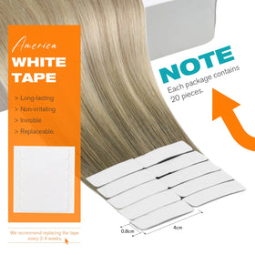 Sunny Hair Blonde Tape in Hair Extensions displayed with packaging