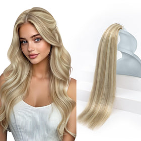 Sunny Hair Blonde Tape in Hair Extensions front view