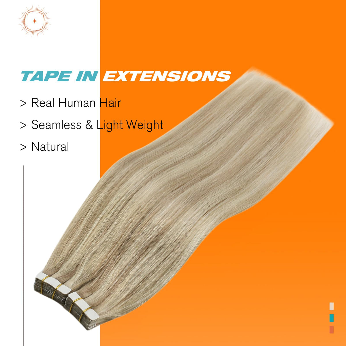 Sunny Hair Blonde Tape in Hair Extensions packaging