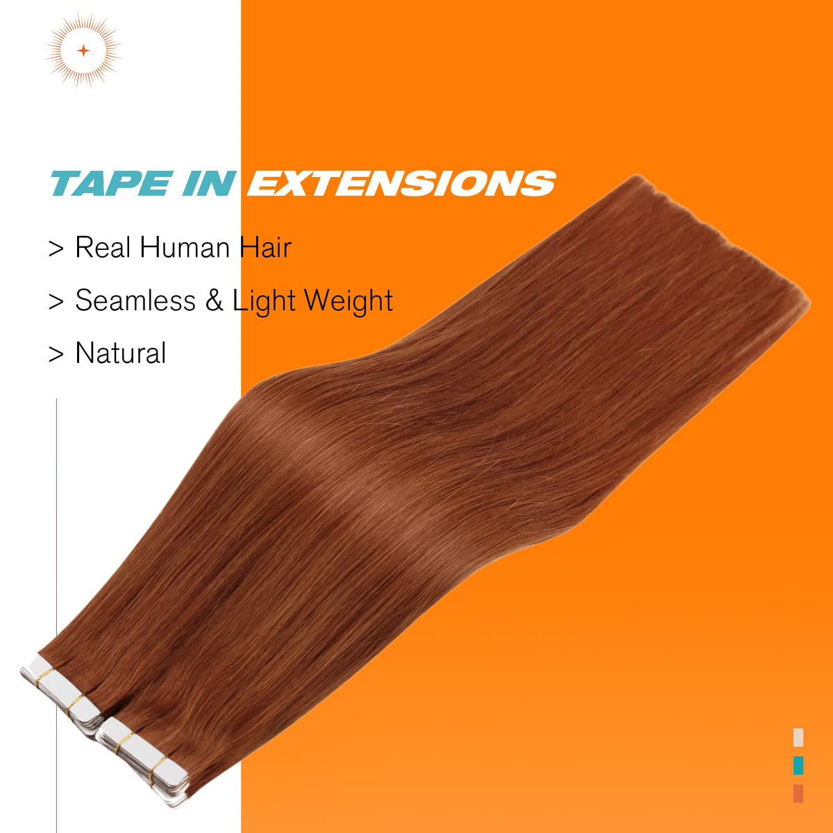 Sunny Hair Brown Tape in Hair Extensions 20 Inch packaging