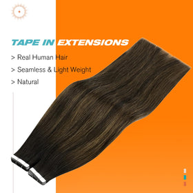 Sunny Hair Brown Tape in Hair Extensions packaging