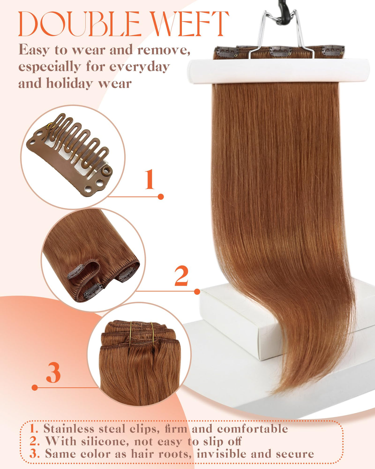 Sunny Hair Clip-in Extensions 135g various pieces