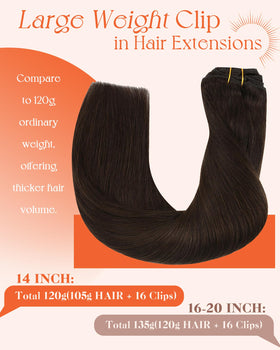 Sunny Hair Clip-in Extensions 14inch packaging