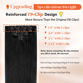 Sunny Hair Clip-In Extensions 18 Inch packaging