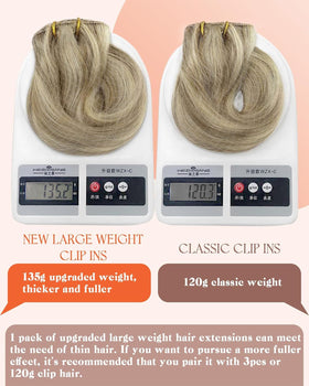 Sunny Hair Clip-in Extensions 18inch back view