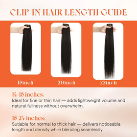 Sunny Hair Clip-In Extensions 20 Inch close-up of clips