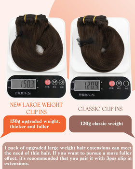 Sunny Hair Clip-in Extensions 22 Inch Brown texture detail