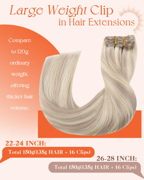 Sunny Hair Clip-In Extensions 22 Inch side view