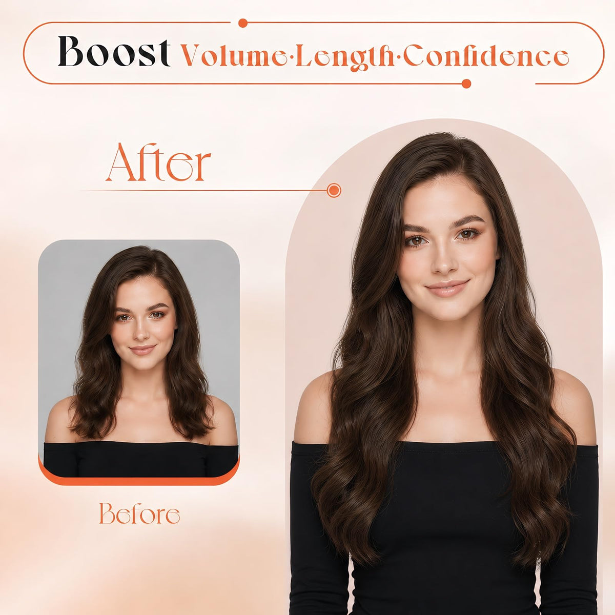 Sunny Hair Clip-in Extensions 22 Inch side view