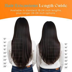 Sunny Hair Clip-In Extensions 24 Inch back view