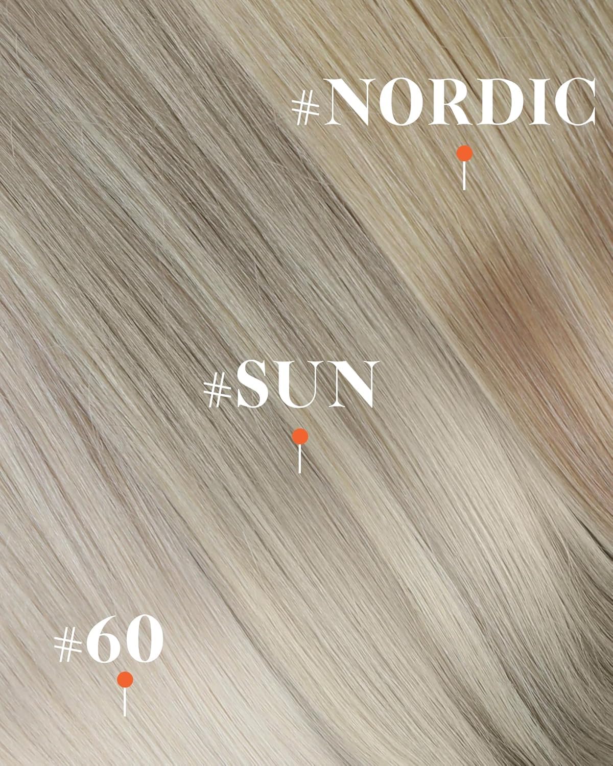 Sunny Hair Clip-in Extensions 24 Inch Ombre colour swatches