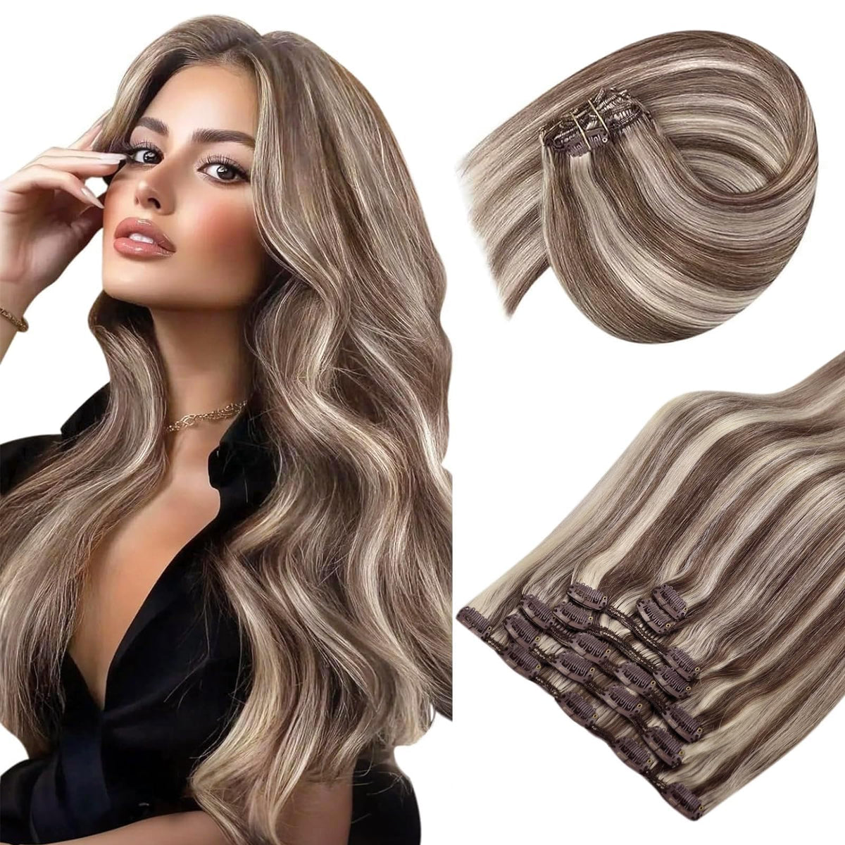 Sunny Hair Clip-in Extensions 7-piece set in packaging