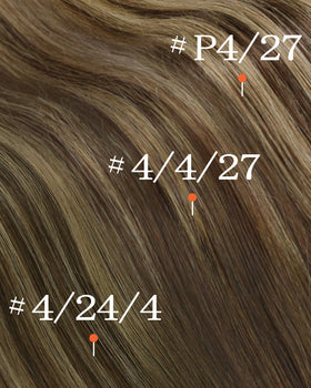 Sunny Hair clip-in extensions being applied at home