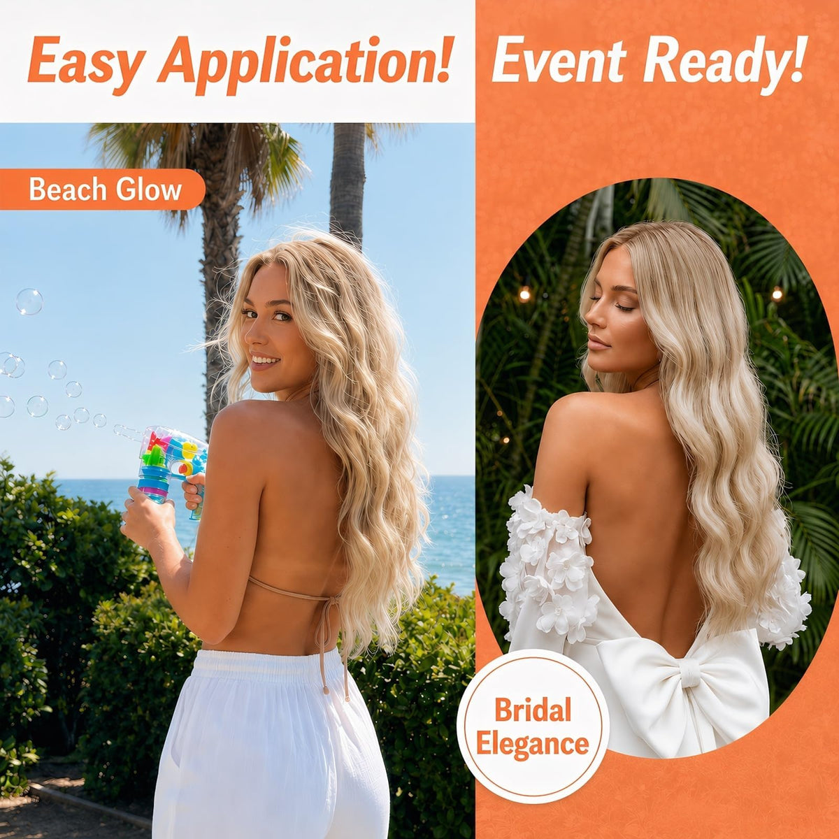 Sunny Hair clip-in extensions displayed in packaging