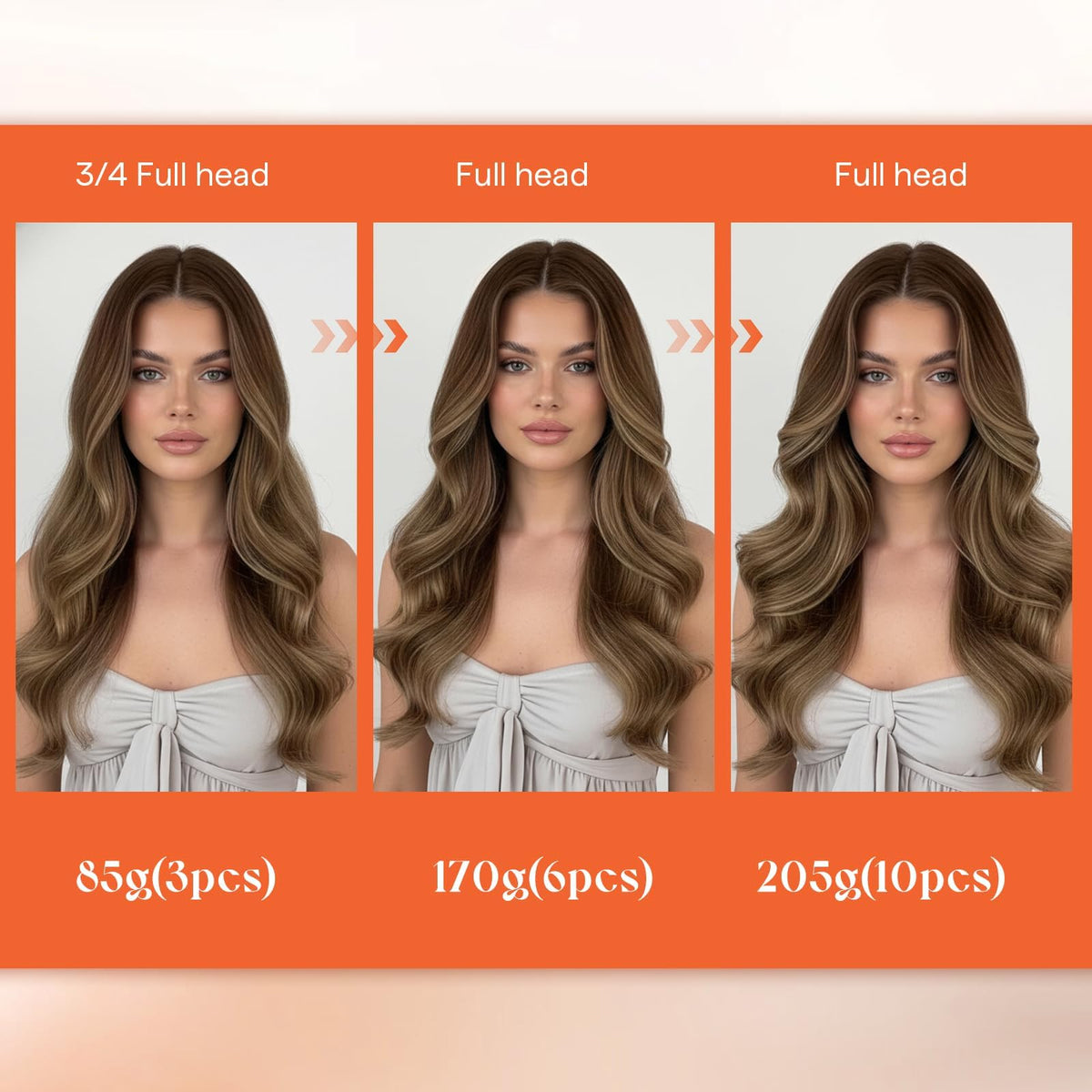 Sunny Hair clip-in extensions displayed on a flat surface