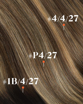 Sunny Hair clip-in extensions in different lighting