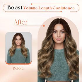 Sunny Hair Clip-in Extensions in natural light