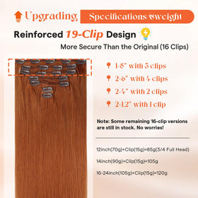 Sunny Hair Clip-in Extensions in packaging