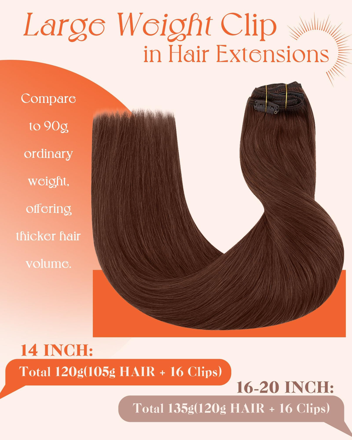 Sunny Hair Clip-in Extensions in packaging