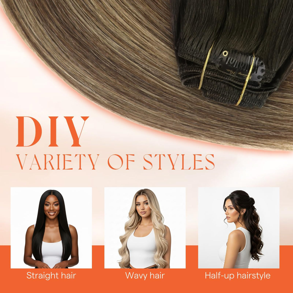 Sunny Hair Clip-In Extensions in various set options