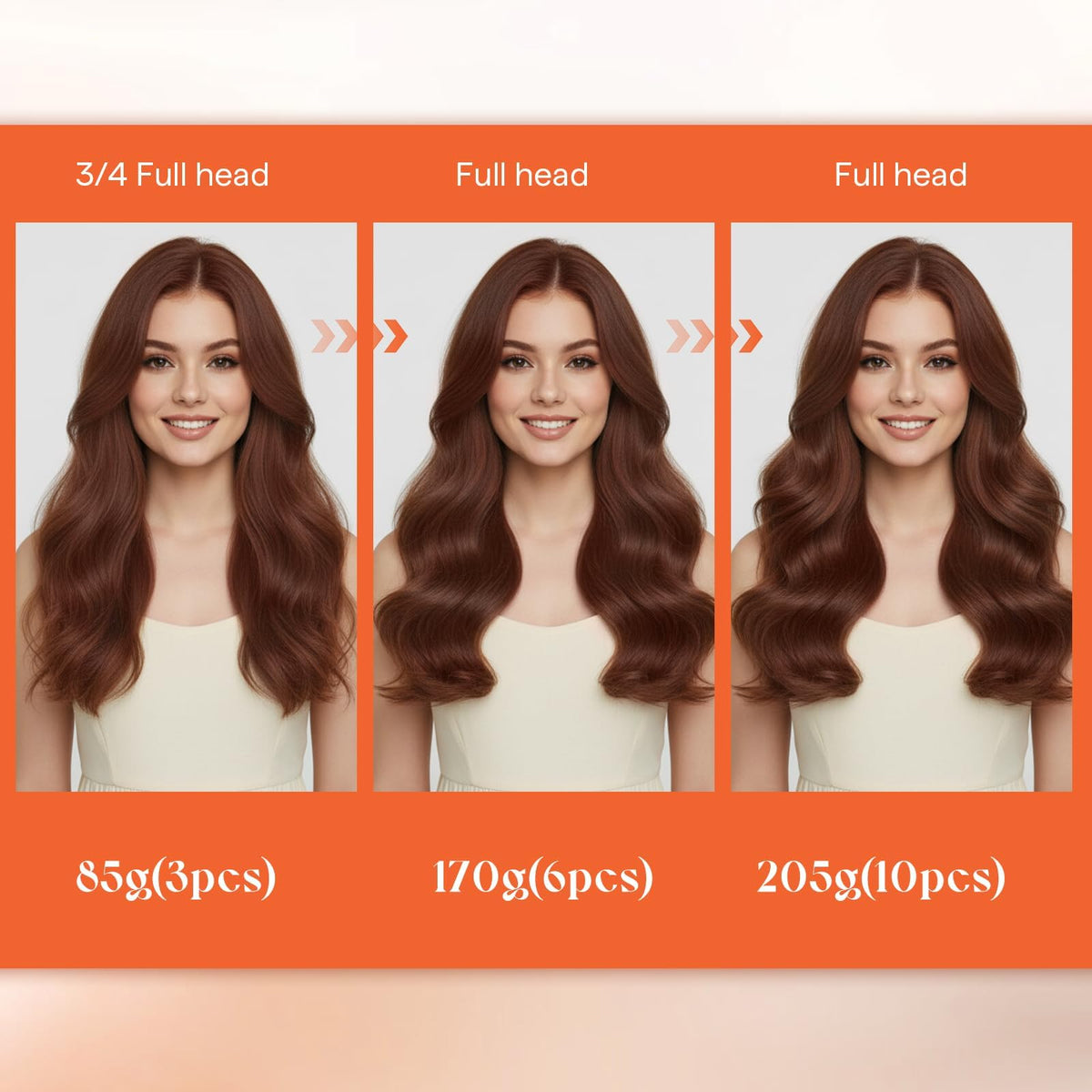 Sunny Hair Clip-in Extensions laid out for care instructions