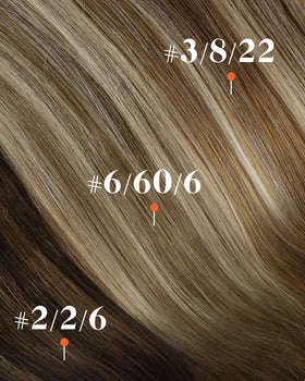 Sunny Hair Clip-in Extensions Light Brown Ombre colour swatch