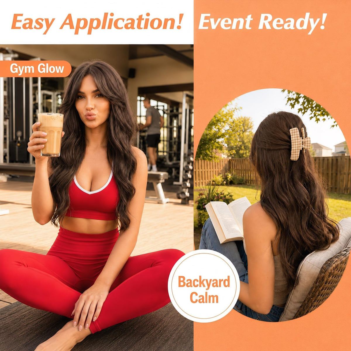 Sunny Hair Clip-in Extensions Mocha Black packaging
