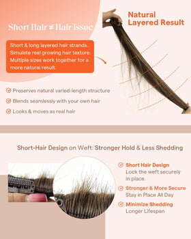 Sunny Hair Clip-in Extensions on a model