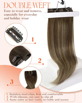 Sunny Hair Clip-In Extensions on display