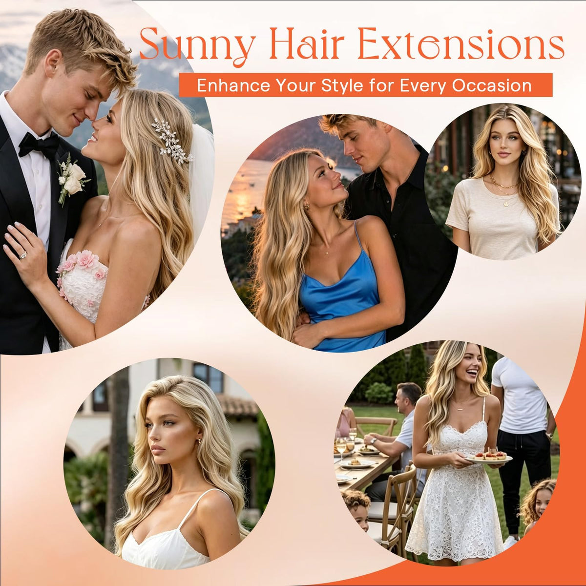Sunny Hair Clip-in Extensions packaging and contents