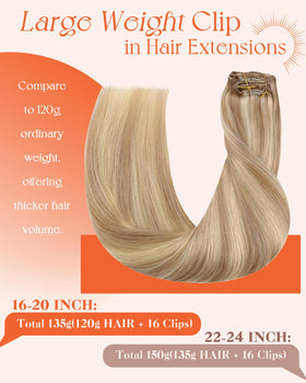 Sunny Hair clip-in extensions packaging and contents