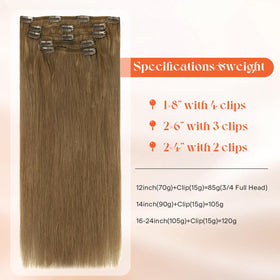 Sunny Hair Clip-in Extensions packaging and contents