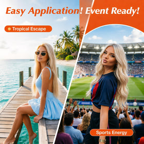 Sunny Hair Clip-in Extensions packaging with detailed instructions
