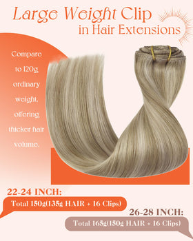 Sunny Hair Clip-In Extensions packaging with details