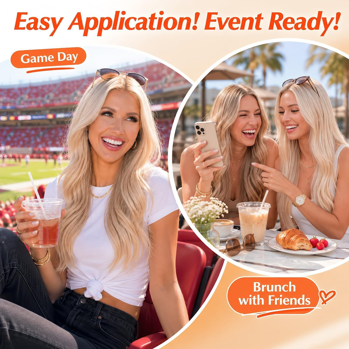 Sunny Hair Clip-in Extensions packaging with details