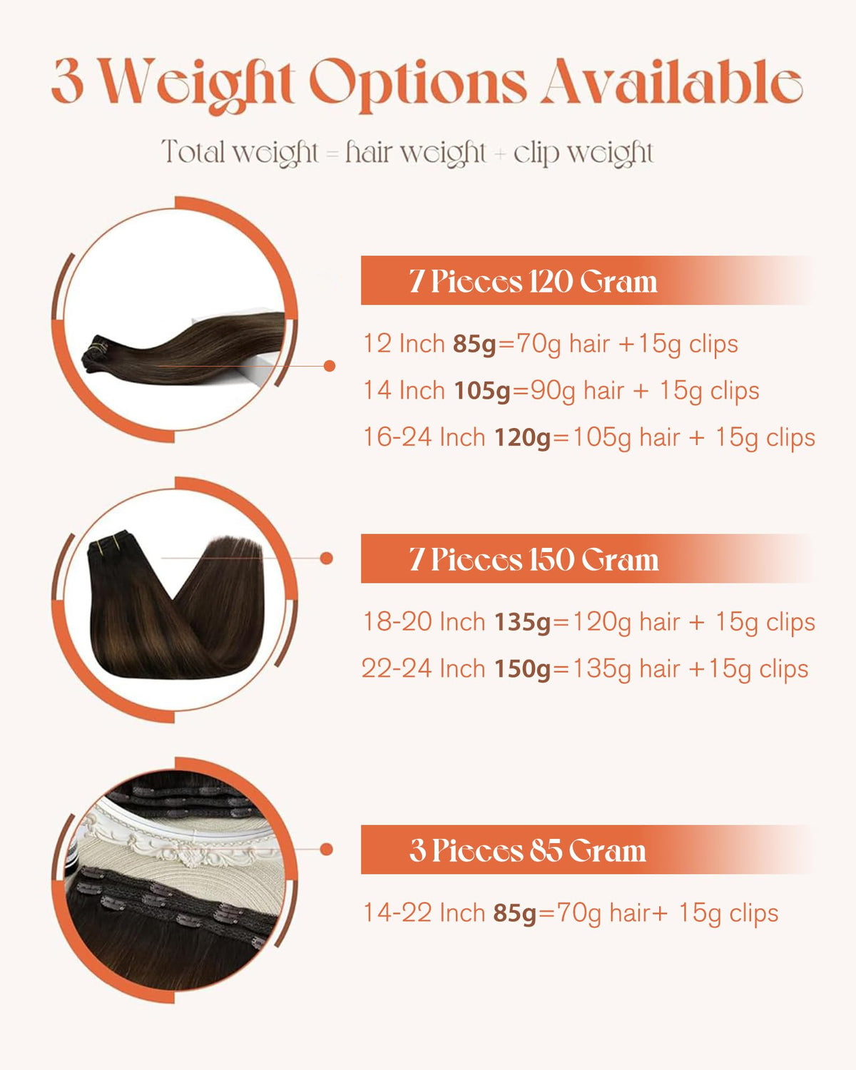 Sunny Hair Clip-In Extensions storage guide