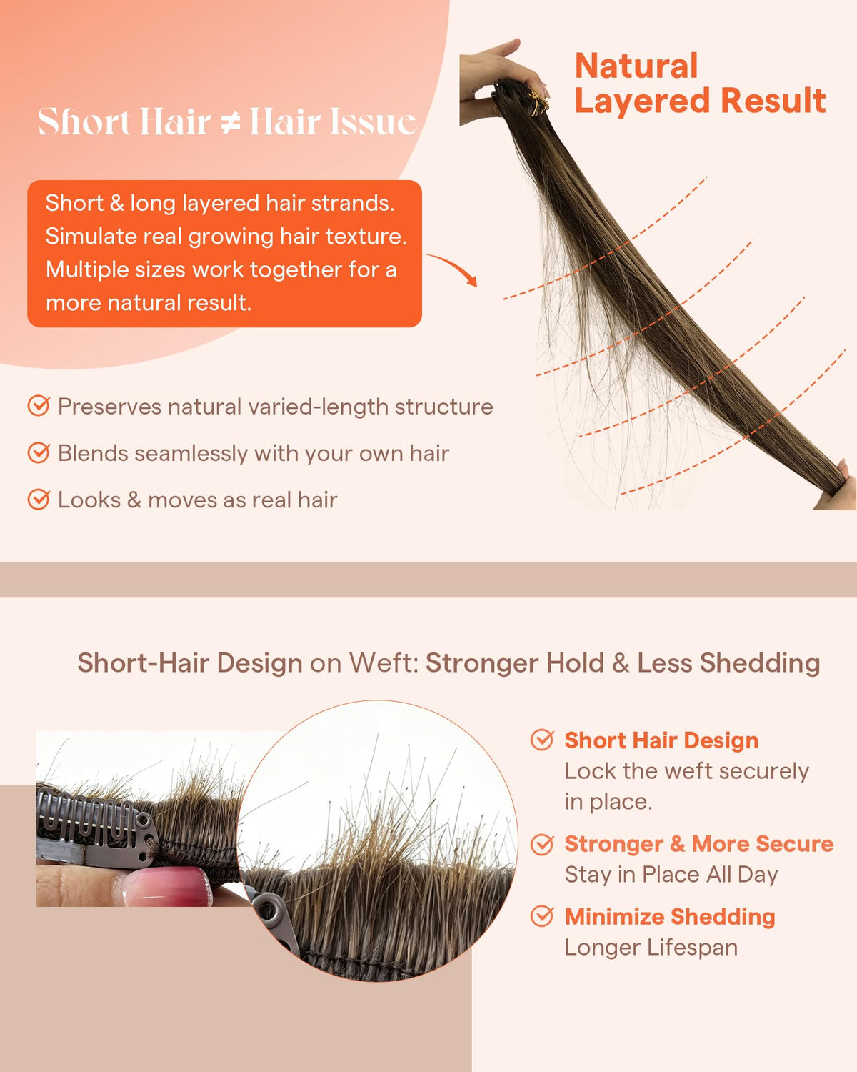Sunny Hair clip-in extensions with clips visible